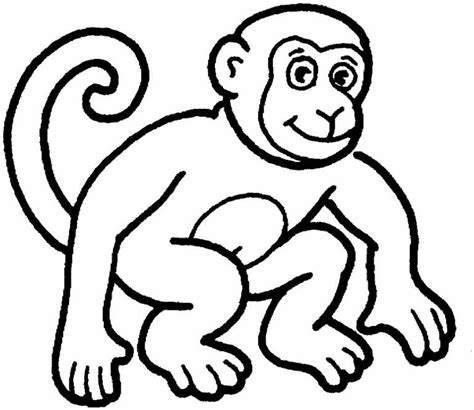 monkey coloring pages 2