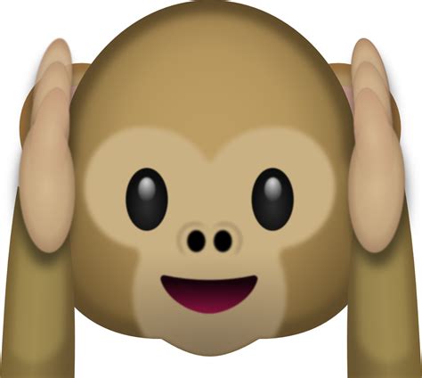 Monkey Emoji Clipart   ClipartXtras