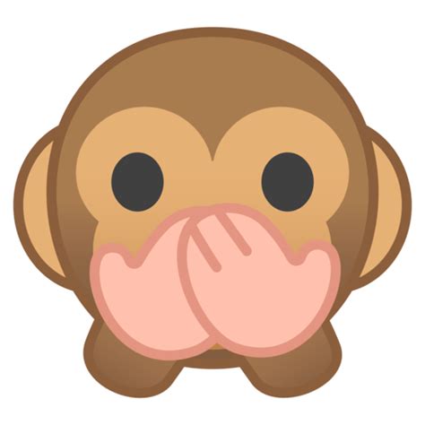 Mono Con La Boca Tapada Emoji