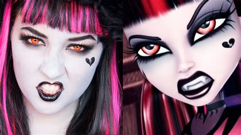 MONSTER HIGH Gothic Draculaura MAKEUP TUTORIAL   YouTube