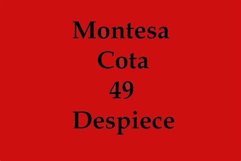 Montesa Cota 49. Despiece.   lamaneta