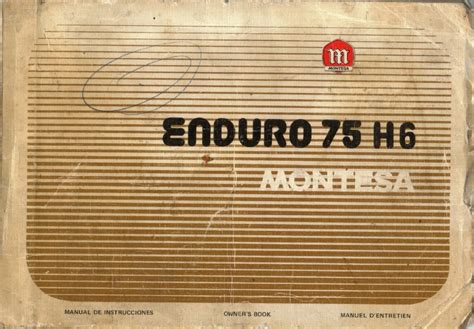 Montesa Enduro 75 H6 Despiece y Manual de Instrucciones ...