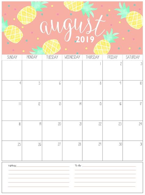 Monthly Printable Calendar 2019 | Calendar 2019