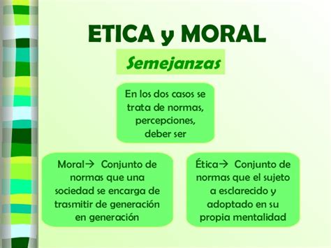 Moral y etica