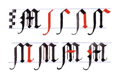 More Gothic Writing: Capital Gothic Letters A Z
