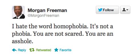 Morgan Freeman on Homophobia | Joke Overflow   Joke Archive