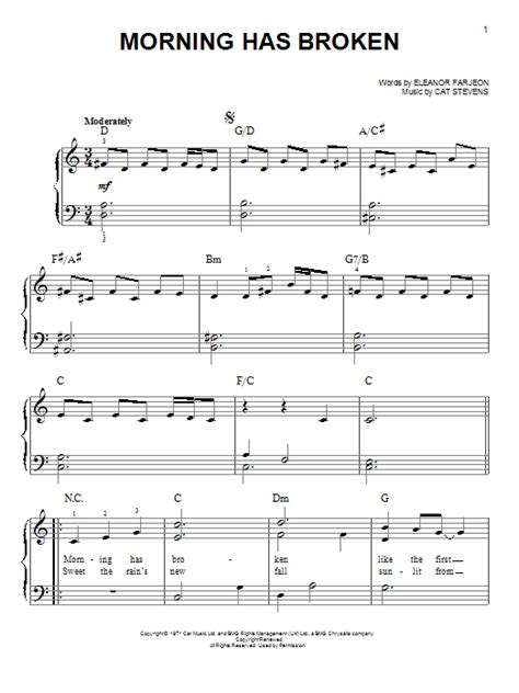 Morning Has Broken | Sheet Music Direct