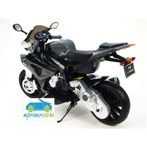 Moto eléctrica para niños BMW S 1000 RR PLATA 12V
