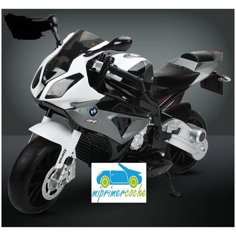 Moto eléctrica para niños BMW S 1000 RR PLATA 12V