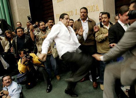 MPs fight in parliament as anarchy rocks Mexico | Daily ...