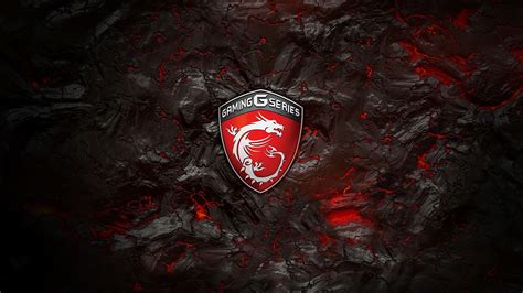 MSI Gaming G Series Logo Lava Background 4k wallpaper ...