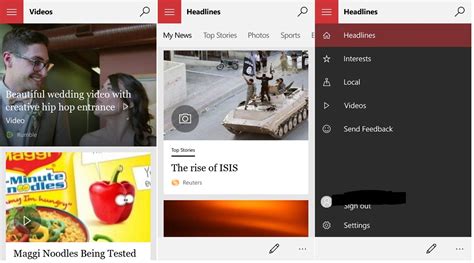 MSN apps snags minor update for Windows 10 Mobile ...