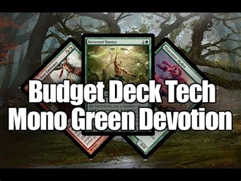 MTG   Budget Deck Tech: Mono Green Devotion   YouTube