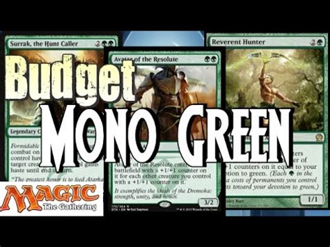 Mtg Standard Deck Tech: Budget Mono Green in Dragons of ...