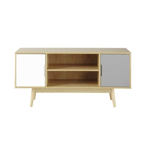 Mueble de TV vintage de madera An. 120 cm Fjord | Maisons ...