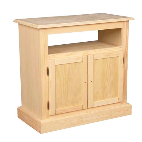 Mueble para TV con 2 puertas en madera de pino macizo
