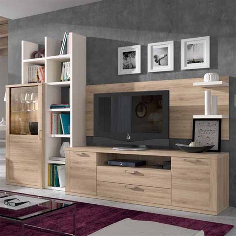 Mueble para tv con texturas