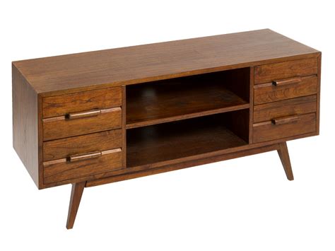 Mueble TV nogal de madera de mindi estilo colonial   Mesa ...