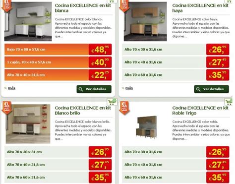 Muebles de cocina baratos   EspacioHogar.com