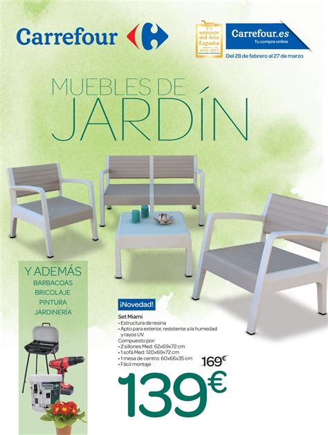 Muebles de jardin Carrefour by Ofertas Supermercados   issuu