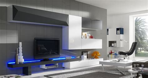 Muebles de salón con luces LED