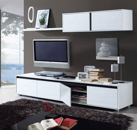 Muebles minimalistas blanco, salones baratos