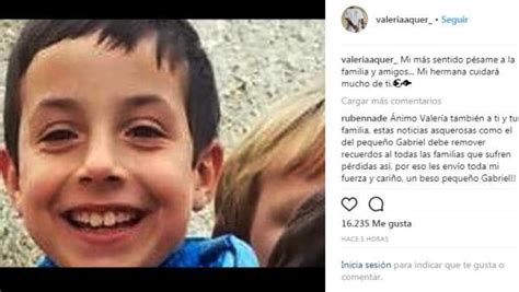 Muerte de Gabriel | Valeria Quer:  Mi hermana cuidará ...