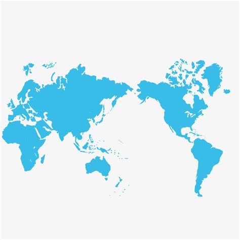 Mundo Azul Mapa Vectorial, Mapa De Mundo Azul, Mapa Del ...