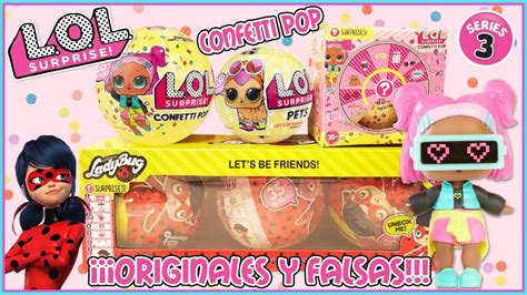 Muñecas LOL Confetti POP, Pets, ladybug fake, serie 3 ...
