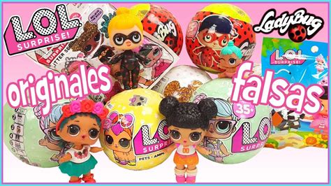 Muñecas LOL falsas, verdaderas, Ladybug, Pets, Glitter ...