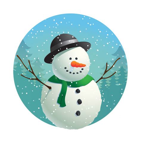 Muñeco de nieve dibujos animados | Descargar Vectores Premium