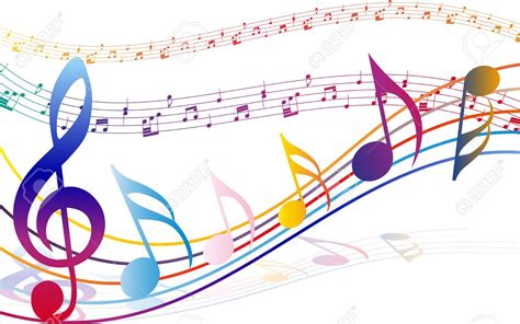 Music Notes clipart colorful music staff   Pencil and in ...