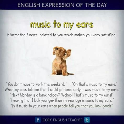 Music to my ears   english idiom | IDIOMS | Pinterest ...