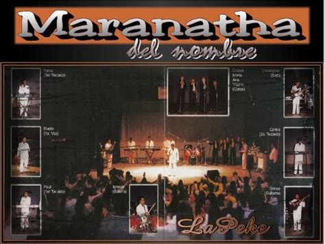 MUSICA CRISTIANA PENTECOSTAL: MARANATHA DEL NOMBRE   Me ...