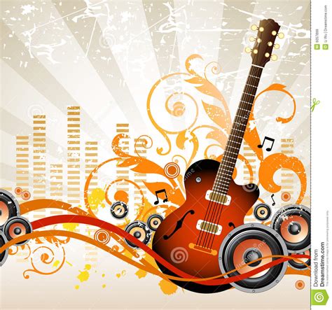 Musical background stock illustration. Image of sound ...