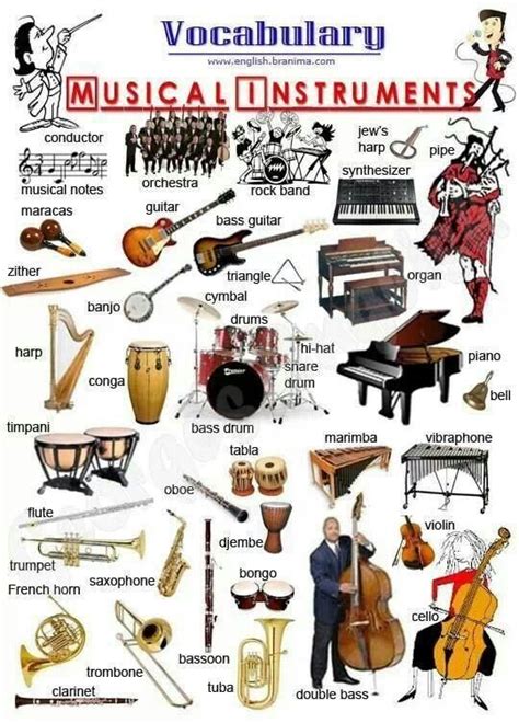 Musical instruments   #Vocabulary #English | learn ...