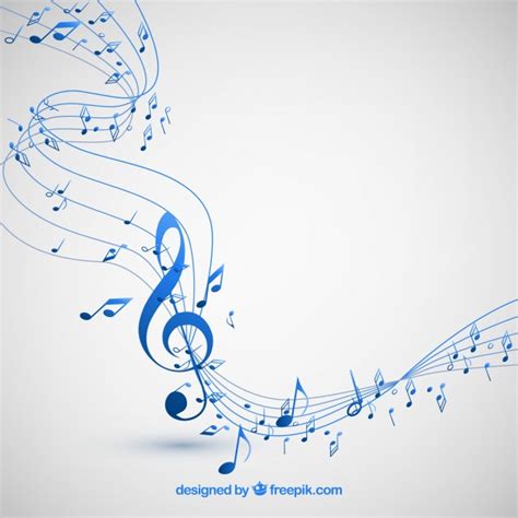 Musical notes background Vector | Free Download