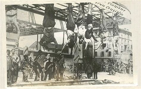 Mussolini Hung by His Feet at the Piazza Loreto in Milan