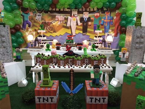 MuyAmeno.com: Fiestas Infantiles Decoradas con Minecraft 2