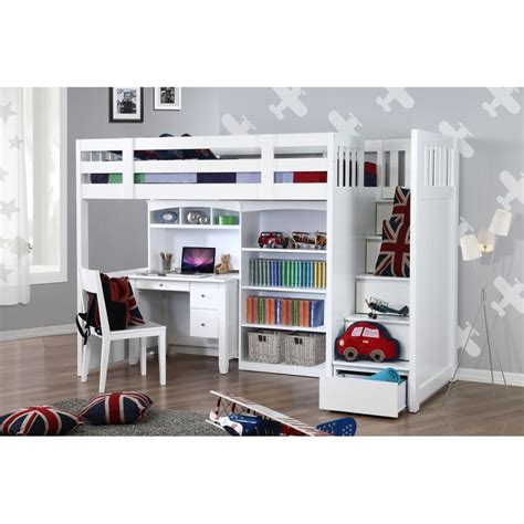 My Design Bunk Bed K/Single W/Stair&Desk W/Hutch&Bookcase ...