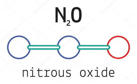 N2O nitrous oxide molecule — Stock Vector © MariaShmitt ...