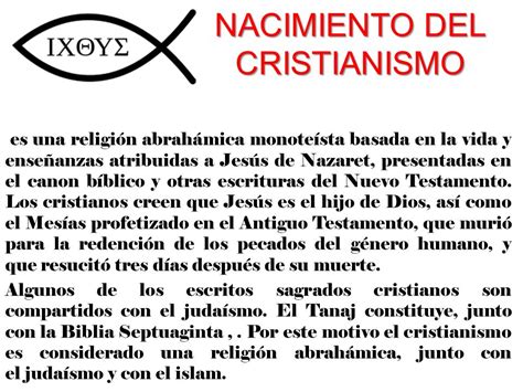 NACIMIENTO DEL CRISTIANISMO ppt descargar