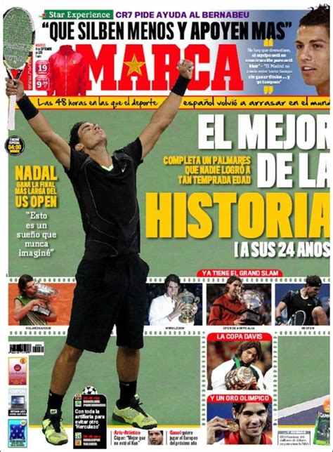 Nadal sólo aparece en la portada de Marca | El Mundano