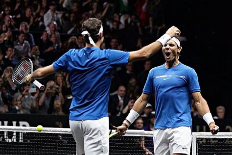 Nadal y Federer se divierten y ganan en su primer partido ...