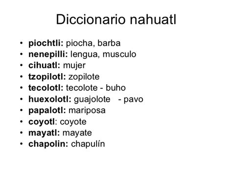 Nahuatl palabras traductor