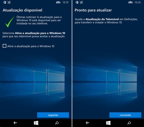 Não é possível atualizar smartphones para o Windows 10 Mobile