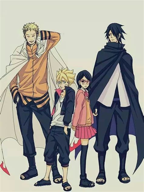 Naruto, Boruto and Sasuke, Sarada :3 | TV: N: Naruto ...