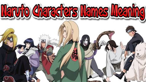 Naruto characters names meaning [part 2]   YouTube