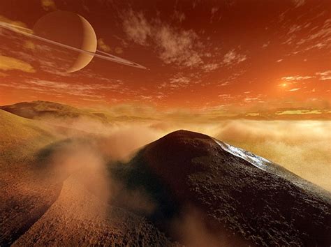 Nasa probe finds the mile high dunes of Saturn s moon ...