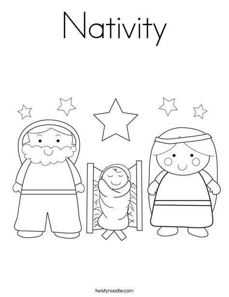 Nativity Coloring Pages   GetColoringPages.com